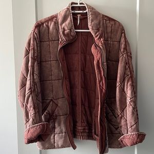 FREE PEOPLE Dolman Quilted Knit Jacket